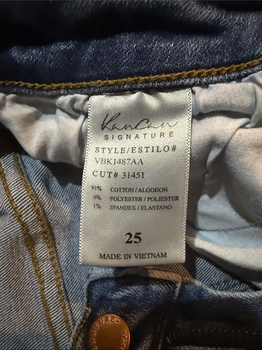 KanCan Medium Wash Distressed Skinny Jeans - Picture 4 of 7